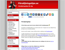 Tablet Screenshot of forsaljningstips.se